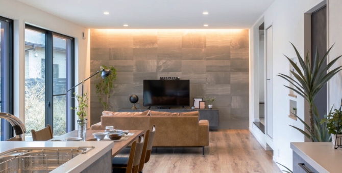 ナチュラルモダンなリビング